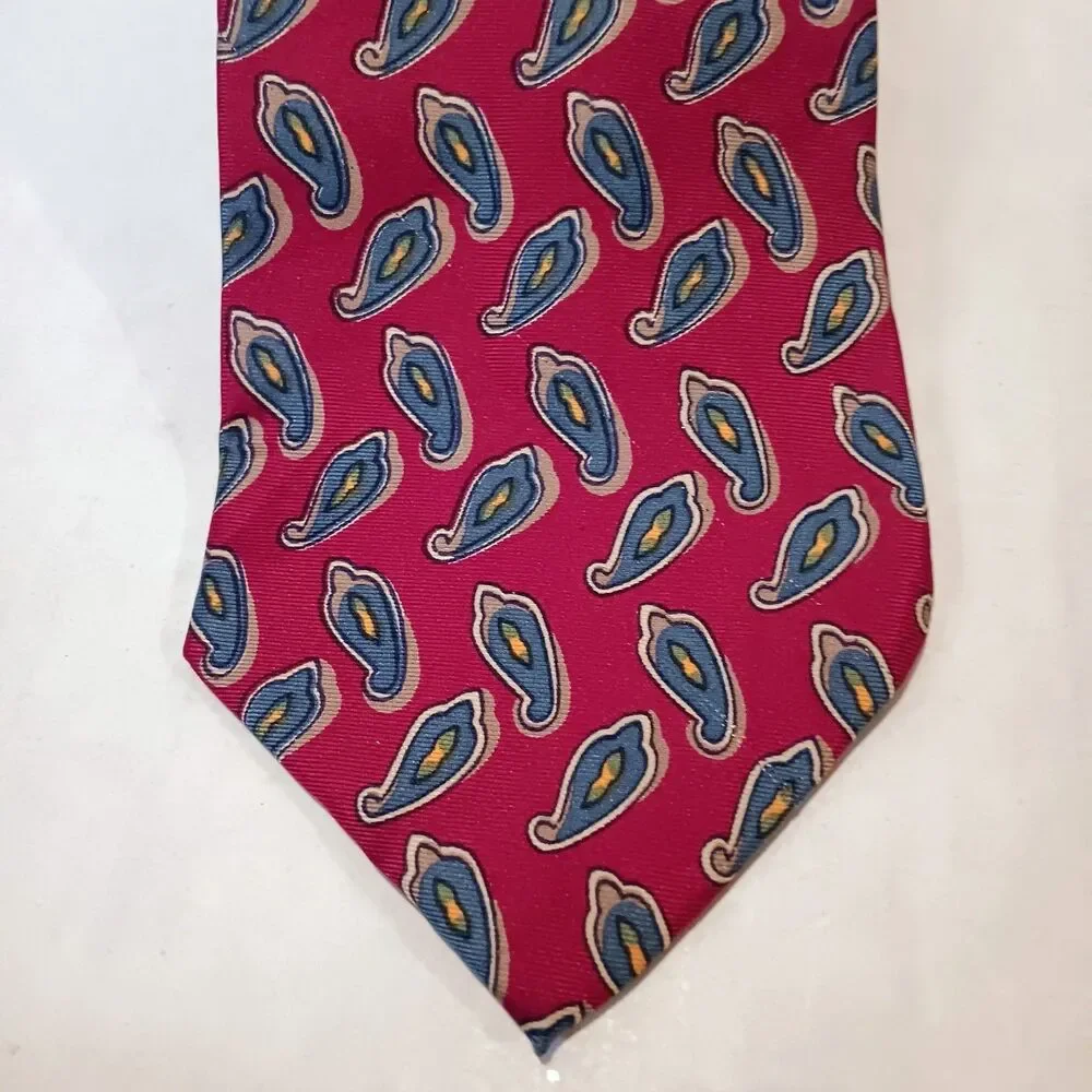 Vintage Isaco Chili Pepper Silk Neck Tie-Handmade-Novelty Print-Fathers Day